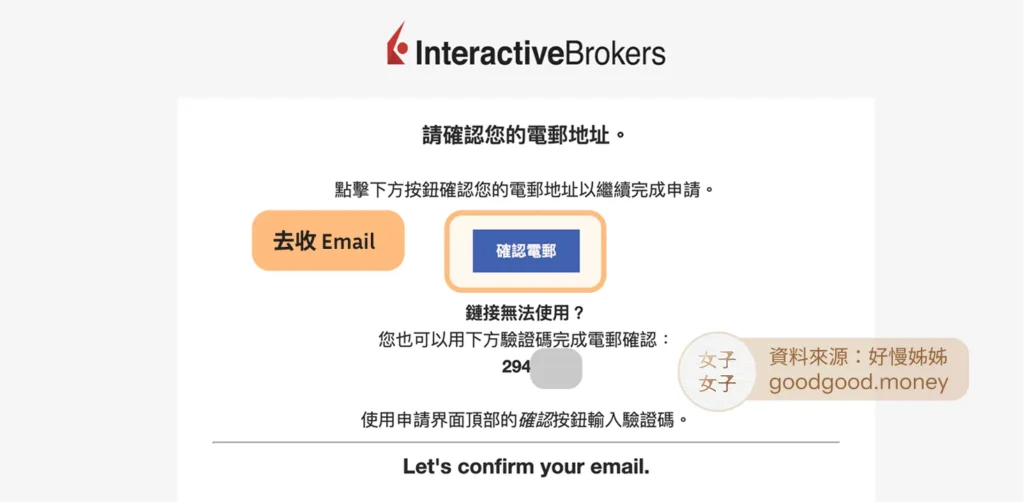 ibkr-確認電郵地址